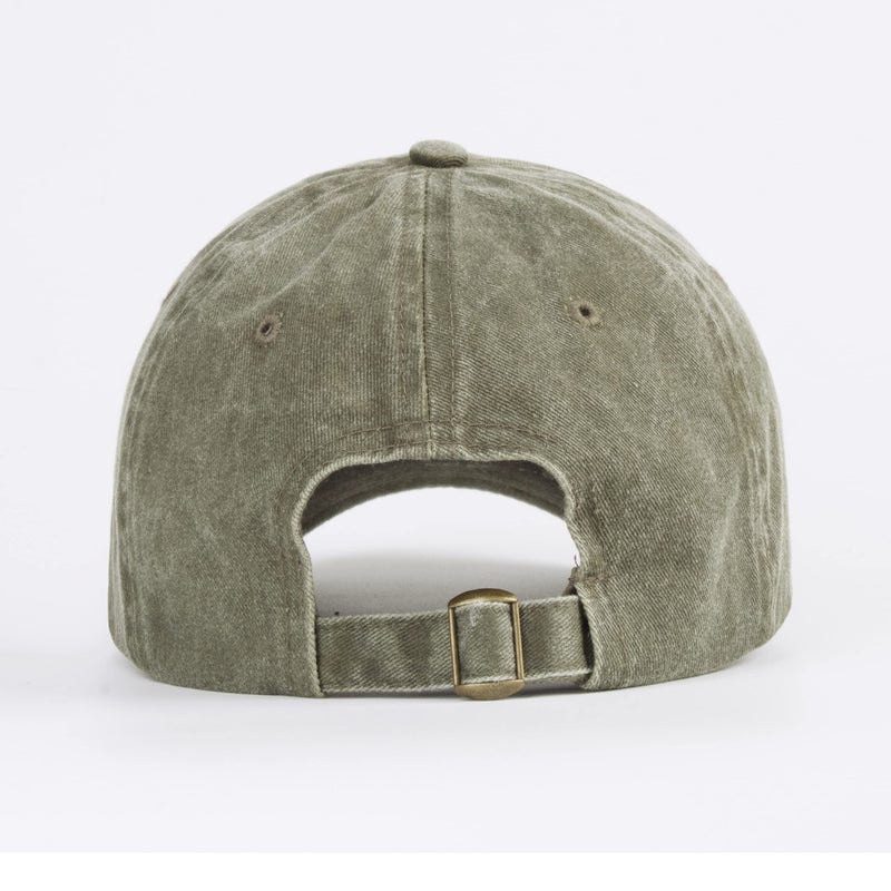 LANGZHEN Unisex Baseball Cap 100% Cotton Fits Men Women Washed Denim Adjustable Dad Hat(Army Green) - Image 3